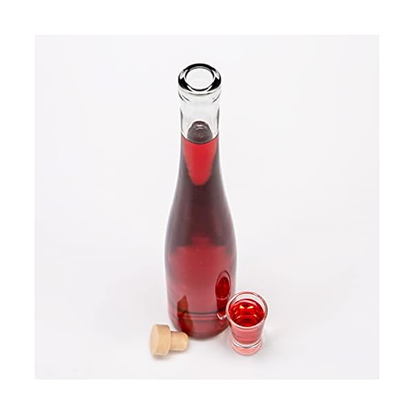 Glasflaschen zum Befüllen 500ml, 5 Stücke - Beeindruckendes Glasflaschen Geschenk für verschiedene Anlässe - schlanke… – Bild 4
