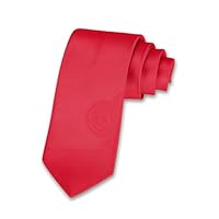 Forony Ties for Men Red Tie for Wedding Tuxedo Formal 8 CM(3.15in)