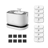 Bundle of PETLIBRO 2.5L/84oz Cat Water Fountain, Cordless Pet Water Fountain Battery Operated + PETLIBRO Replacement Filters, 4 Months Set of Filters 8 Count (Pack of 1)