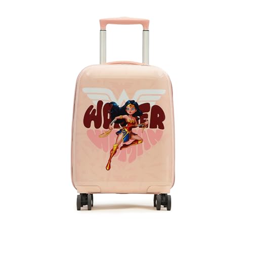 Image of YAYAVAR Princess Kids Trolley Suitcase - 45L | Hard-Sided Printed Cabin Luggage with 8 Wheels, Scratch Resistant, Lightweight Travel Bag (50cm)