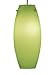 Juno Lighting Group PKH322PISTACHIO 1-Light 12-Volt Ellipse Mini-Pendant, Satin Nickel Finish with Pistachio Glass Shade