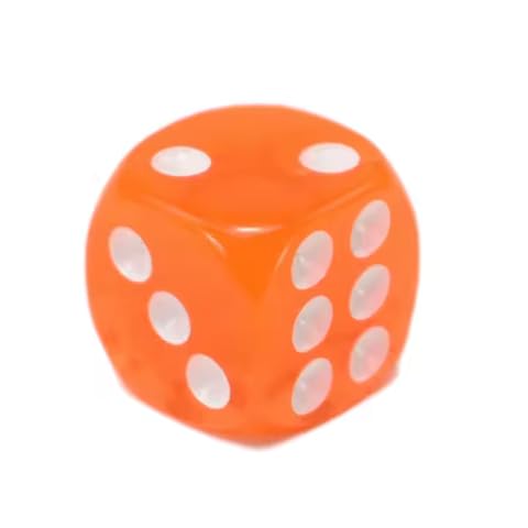 Regy Six Sided 16mm Transparent Dice Die for DND, MTG, RPG, Tenzi, Yahtze, Bunco, Table Borad Games, Math Teaching (3 Multicolour Dice Set) Pack of 18pcs