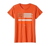 USA Flag Bat Ronny Mauricio New York Baseball MLBPA T-Shirt, Women, Orange, Large