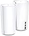 TP-Link Deco Mesh WiFi AXE11000 Tri-Band WiFi 6E Mesh Network System(Deco XE200) - Replaces Wireless Internet Router and Extender, 10Gbps Ethernet Port, Compatible with Alexa, 2-Pack, White