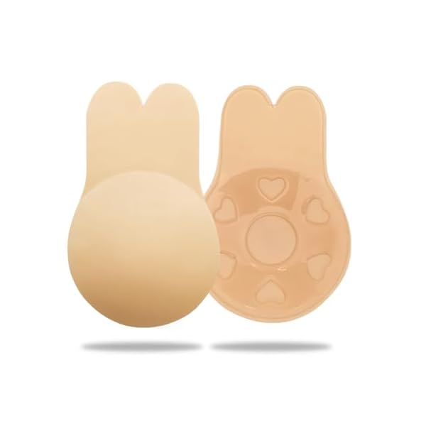 Klebe BH,Unsichtbarer Klebe-BH,TräGerloser Selbstklebender Klebe-BH,Mit Push-Up-Effekt Und Unsichtbarem Design,FüR Alle RüCkenfreien KleidungsstüCke Und Brautkleider,Hautfreundlichen Silikon-Pads