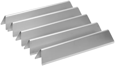 7636 Flavorizer Bars für Weber Spirit 300 E310 E320 E330 S310 S320 S330 | 38,9cm Edelstahl Hitzeschild für Spirit II E-310 S-310 Serie (mit vorderen Brennerknöpfen), 5 Stück