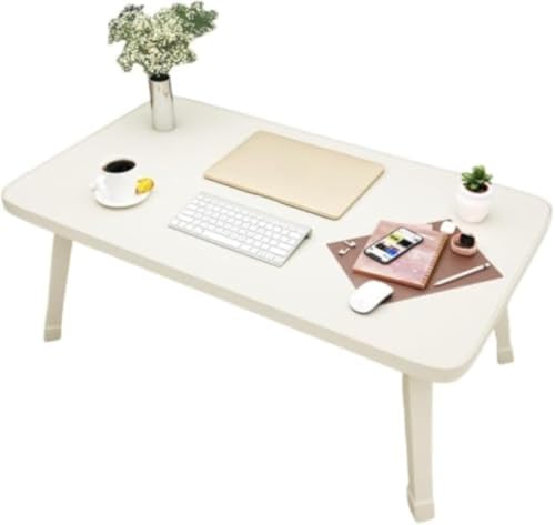 Vilom 2025年NEW 折り畳みローテーブル ロック機能付き 安定 軽量 おしゃれ ちゃぶ台 完成品 一人暮らし 学習用 テーブル ベッド ソファ対応 食事用 インテリア (60*40*35cm,ホワイト)