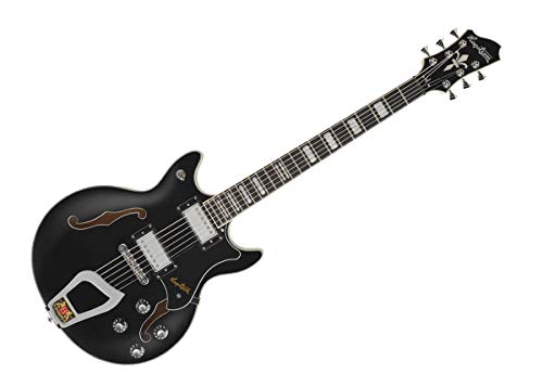 Hagstrom Alvar Black – Guitare électrique - Les Beatles, Paul McCartney, John Lennon, RIngo Starr, George Harrison Hagstrom Alvar Black - Guitare électrique