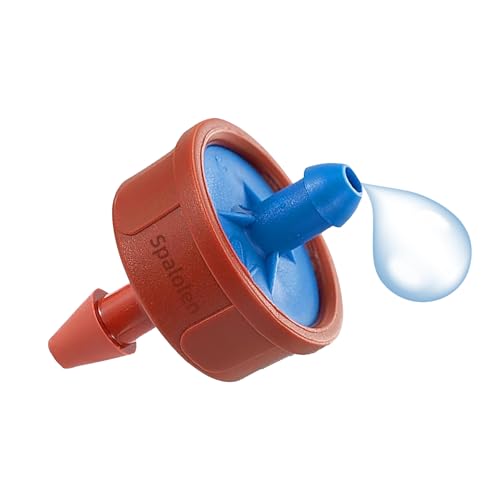 60PCS 0.5 GPH Pressure Compensating Drip Irrigation Spot Watering Drippers/Emitters, Self-Cleaning Constant Flow Drip Irrigation Emitters Heads Irrigation Drippers Parts for Drip Irrigation System