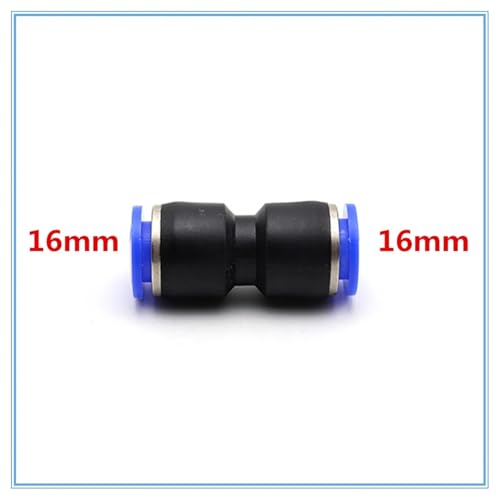 Conector reductor de manguera de 16 mm, unión recta de plástico para flujo de agua estable 3