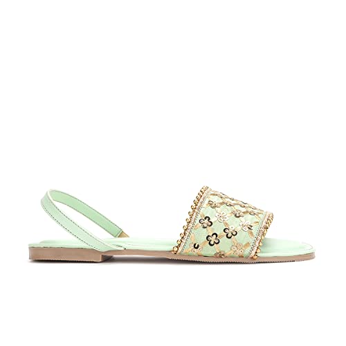 Image of Marc Loire Women Soft Comfortable Embellished Flats