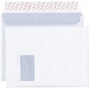 ELCO 200 x Briefumschläge Documento C4 Plus Haftklebung Fenster unten rechts Innendruck 120 g/qm VE=250 Stück