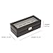 WOLF 99506 Heritage 5 Piece Watch Box, Black