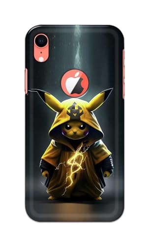 Image of PRINTFIDAA Printed Hard Back Cover Case for Apple iPhone XR Logo View Back Cover (Cartoon Cat) -112