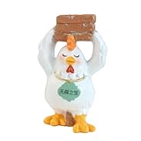 Design fantaisiste Cette charmante statue de poulet contient des briques ajoutant une touche ludique à n'importe quel espace