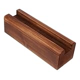 Support de miroir sur pied – convient à divers environnements tels que les chambres, les bureaux, les cuisines, les studios, les salles à manger, les bureaux ; base en bois pour miroir