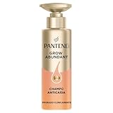Pantene Grow Abundant Shampoo gegen Haarausfall, 290 ml, stärkeres, längeres und dichteres Haar in 8 Wochen, stärkt die Verankerung und verbessert die Ausdauer, mit 900 mg Pro-Vitamin- und