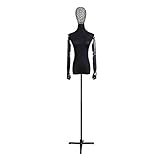 【Choisissez des matériaux de haute qualité】: le mannequin est fabriqué en plastique de haute qualité, trépied en fer. Le cadre robuste du buste de mannequin peut être assorti à toutes sortes de vêtements, décoration parfaite entre la forme de la robe et la décoration d'intérieur.