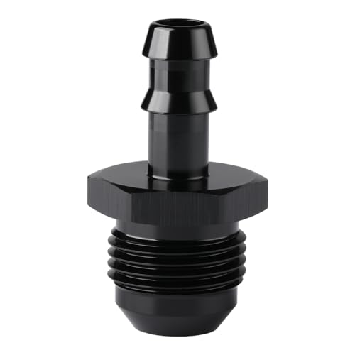 Podavelle 10AN Male Flare to 3/8 Hose Barb Straight Fitting Adapter Aluminum Black by Podavelle - Image 3