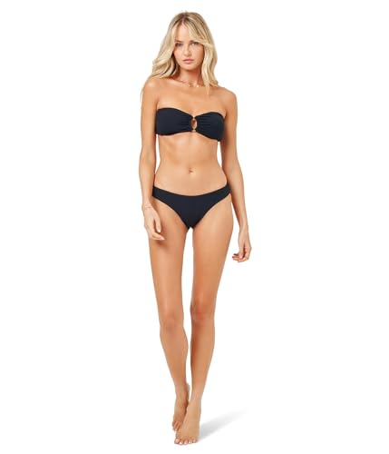 Amazon.com: L*Space Ribbed Rocky Bikini Bottom - Black-XS
