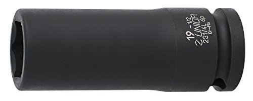 Unior 231/4L6p 1/2" Long Impact Wrench 22mm, Black, 22 mm