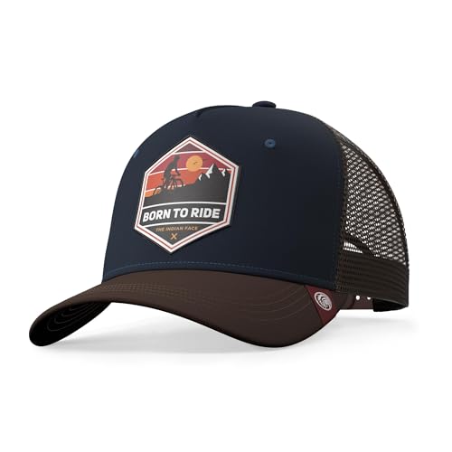 The Indian Face Casquette Born to Ride Blue/Brown