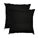 Federe Cuscini Divano 40x40 | Copricuscini 40x40, Divano, Camera da letto, Soggiorno - 2 pezzi nero