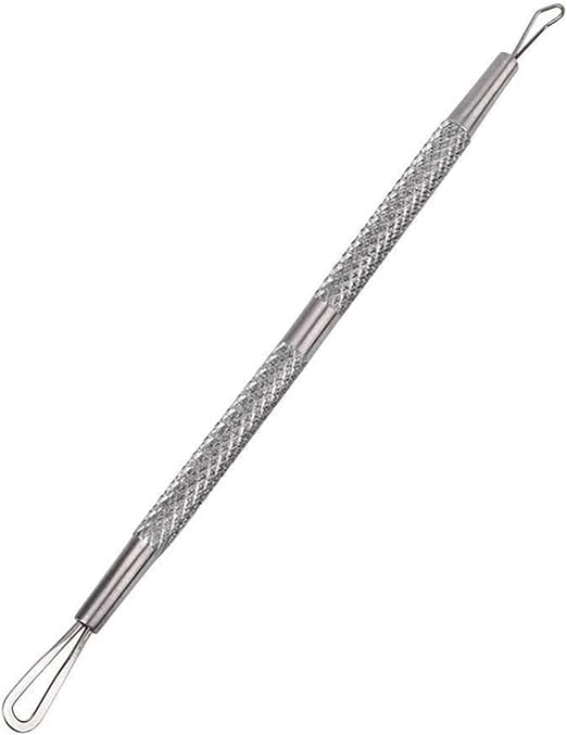 PROFESSIONL Silver Stainless Steel Blackhead Remover Pimple Extractor Popper Tool Acne Comedone Blackhead, Blemish, Whitehead Popping, Zit Removing for Nose Face-image-39