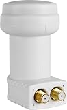 Megasat HD-Profi Twin LNB – LNB Universel (2 utilisateurs, 0,1 DB, connecteurs dorés, P...