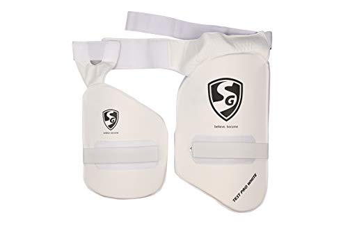 SG Combo Test Pro Polycarbonate White Junior RH Thigh Pad