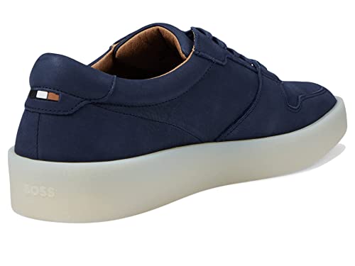 Image of BOSS Mens Nuckbuck Leather Low Profile Sneakers