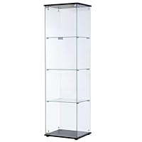 Amazon.co.jp: ガラスディスプレイキャビネット フィギュア収納