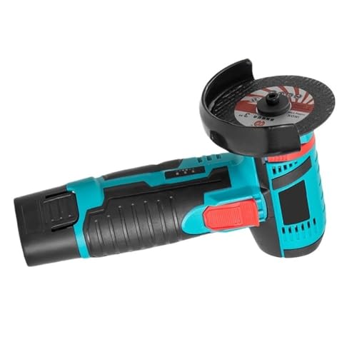 Mini amoladora angular a batería de 12V y 19500 RPM con 10 discos de corte 2