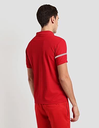 Image of U.S. Polo ASSN. Men Polyester Zipper Sport Slim Fit Polo Shirt