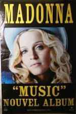 Affiche Madonna Music papier de qualite superieure 80X120 cm