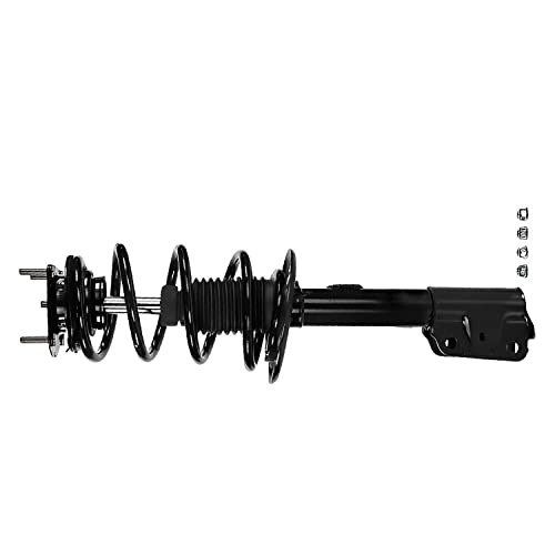 Image of Detroit Axle - AWD Front End Kit for 2011 2012 2013 Ford Explorer, 2 Lower Control Arms with Ball Joints 2 Struts with Coil Spring 2 Sway Bar End Links Replacement Suspension