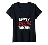 Womens Official Funny Empty Nester Gift Idea V-Neck T-Shirt