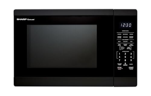 SHARP Countertop Microwave Oven with Removable 12.4' Carousel Turntable, 1100 Watt, 1.4 Cubic Feet,...