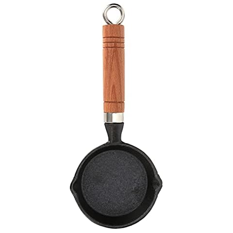 Egg Pan Nonstick Paint Coating Scald Proof Handle Cast Iron Antirust Omelette Pan Easy to Clean for Fried Egg Hot Oil Cover