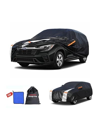 Image of Subaru Outback Car Cover 100% Waterproof All Weather, Gift with Towel, 10 Layers SUV Car Cover Custom Fit 1994-2026 Subaru Outback, Outdoor Cover Rain Sun UV Protection with Door Zipper.