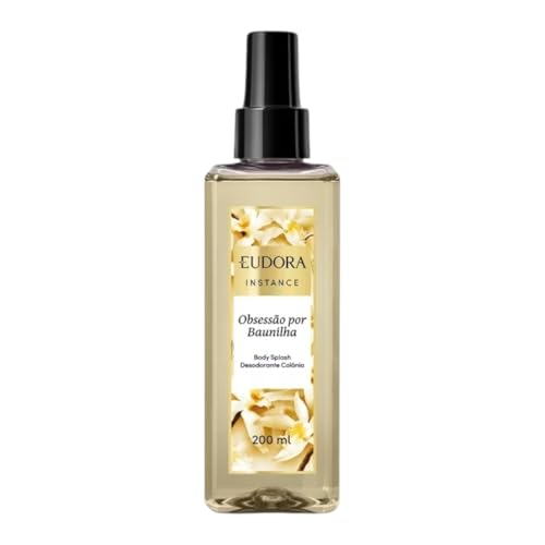 Eudora Body Splash Obsessão por Baunilha, Fragrância Oriental Gourmand, 200 ml