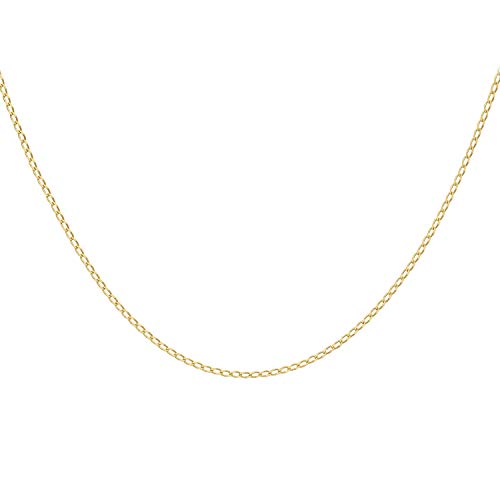 Preisvergleich Produktbild Halskette aus 375 Gold mit Gourmet-Gliedern - für Damen