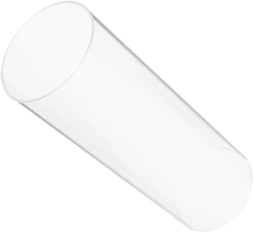 GLEAVI Windproof Glass Candle Holder Cover Hurricane Tube Shade for Tealight Candles Sturdy Borosilicate Glass for Home Decor and Table Centerpieces