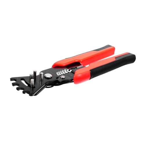 IMIKEYA Alicates Electricista Multifuncionales Con Pelacables Pelador y Doblador De Cables Herramienta Compacta Con Mango Antideslizante y Construcción De Acero Resistente Para Uso Profesi