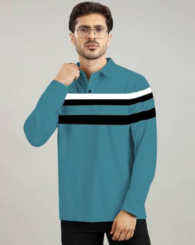 Image of AUSK Men Polo T-Shirt || Full Sleeves Polo T Shirts for Men || Mens T-Shirts