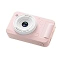 Kznifmk Fotocamera Digitale 4K Fotografia Ad Alta Definizione CCD Selfie di Viaggio Livello di Ingresso Piccoli Studenti Macchina Fotografica sul Campus Rosa