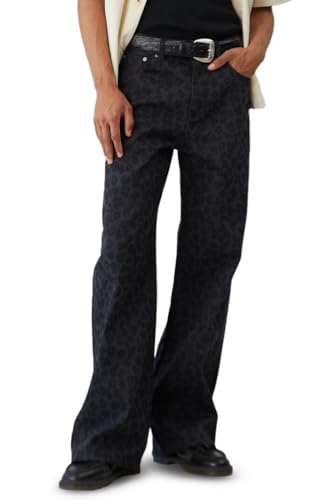 PacSun Men's Blake Extreme Baggy Jeans Leopard