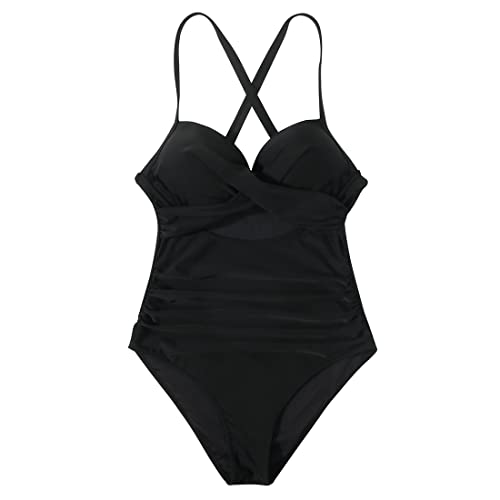 SUUKSESS-Women-Wrap-Cut-Out-One-Piece-Swimsuit-High-Waisted-Monokini-Bathing-Suit | A2Z Smartshop
