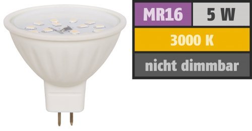 Preisvergleich Produktbild LED-Strahler McShine ''ET50''. MR16. 5W. 400 lm. warmweiß