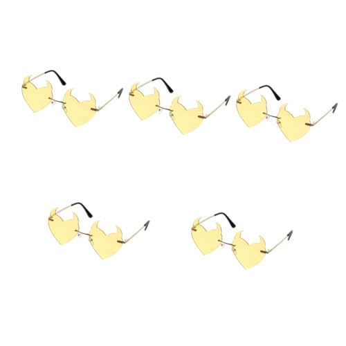 Lunettes de soleil de coeur femmes avec monture festive légère